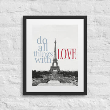 Do All Things With Love Wall Art