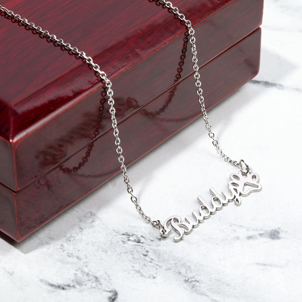 My Best Friend Paw Necklace - GetGifts