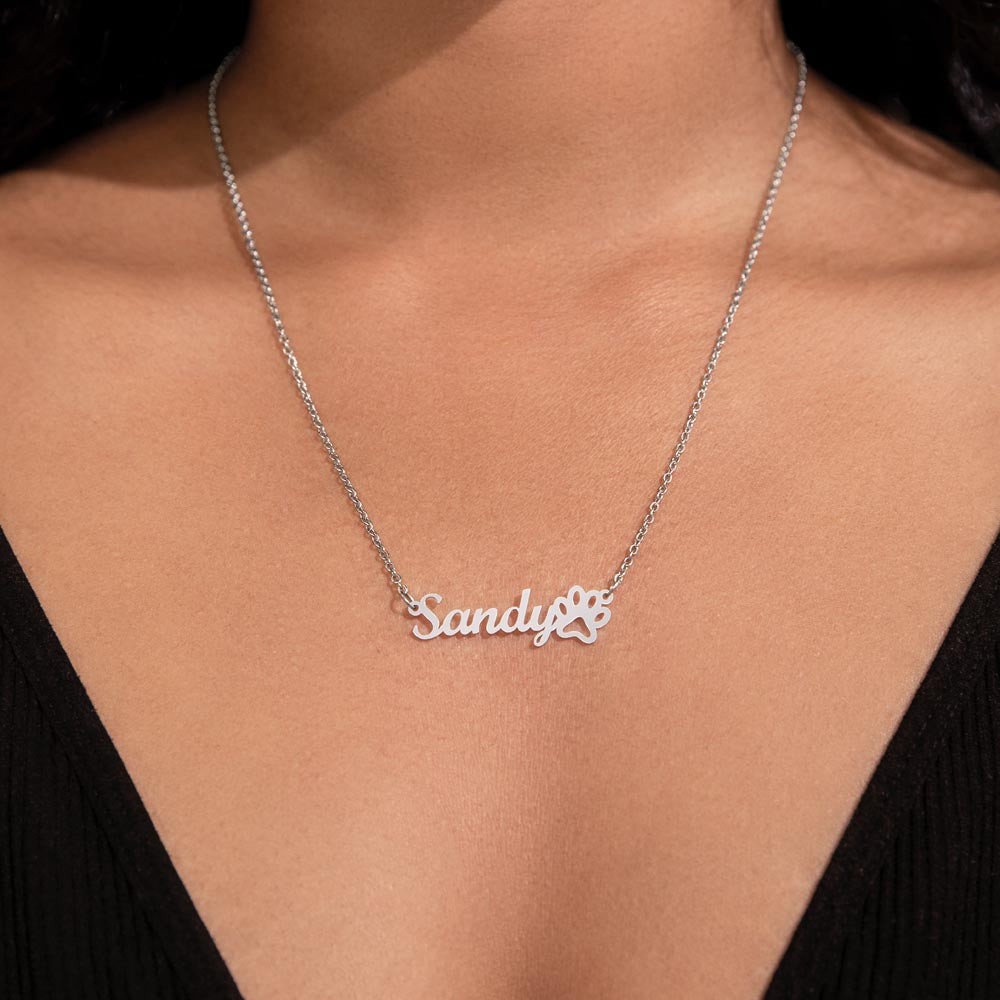 My Best Friend Paw Necklace - GetGifts