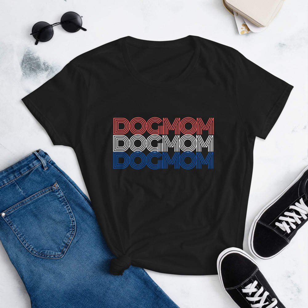 Patriotic Dog Mom Shirt - Black / S