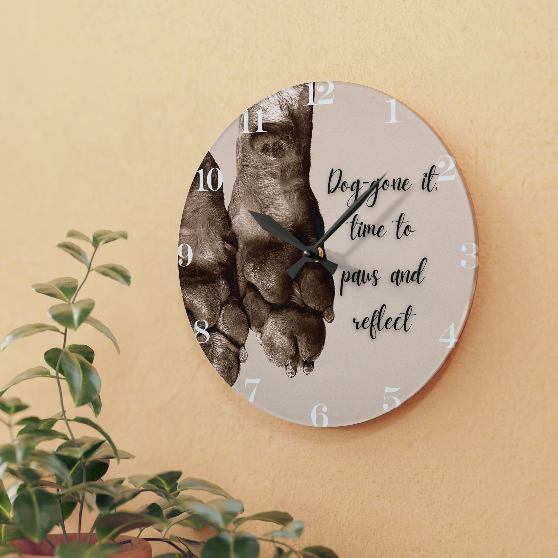 Paws & Reflect Wall Clock - Home Decor