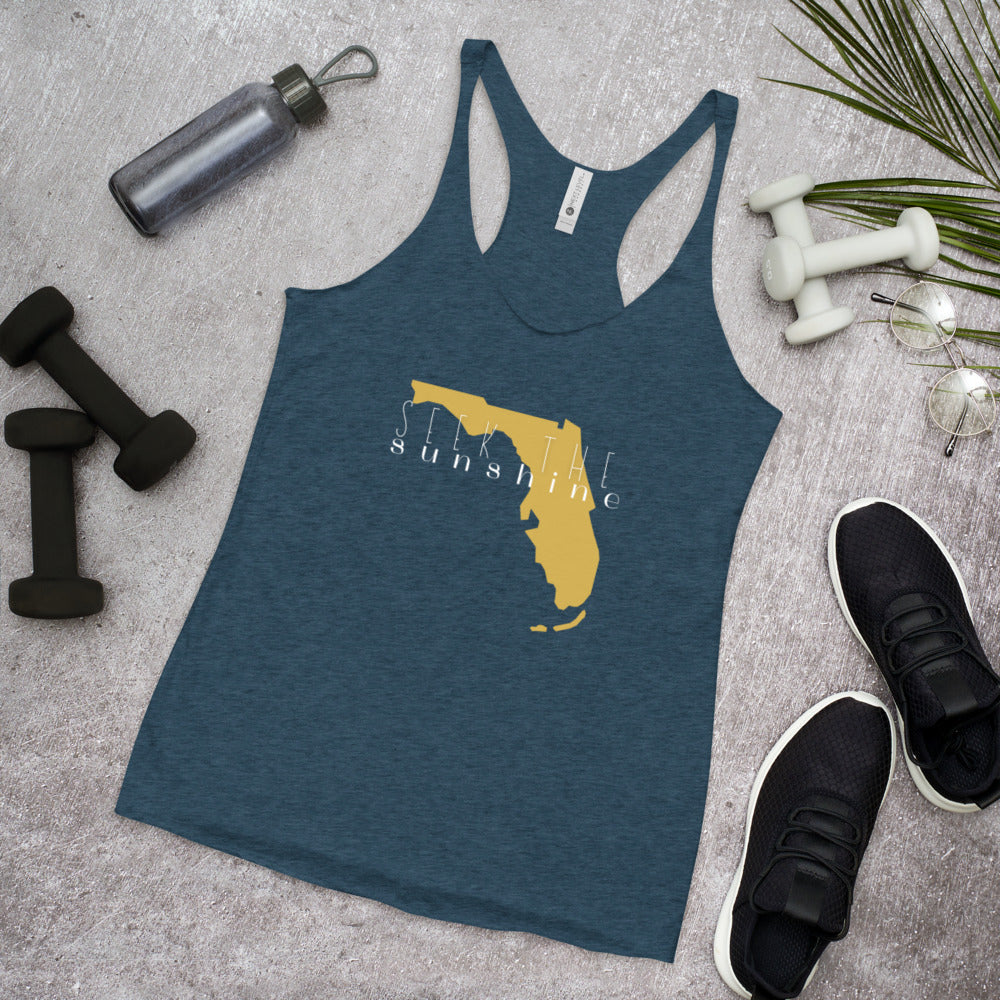 Seek the Sunshine Tank Top - Indigo / XS