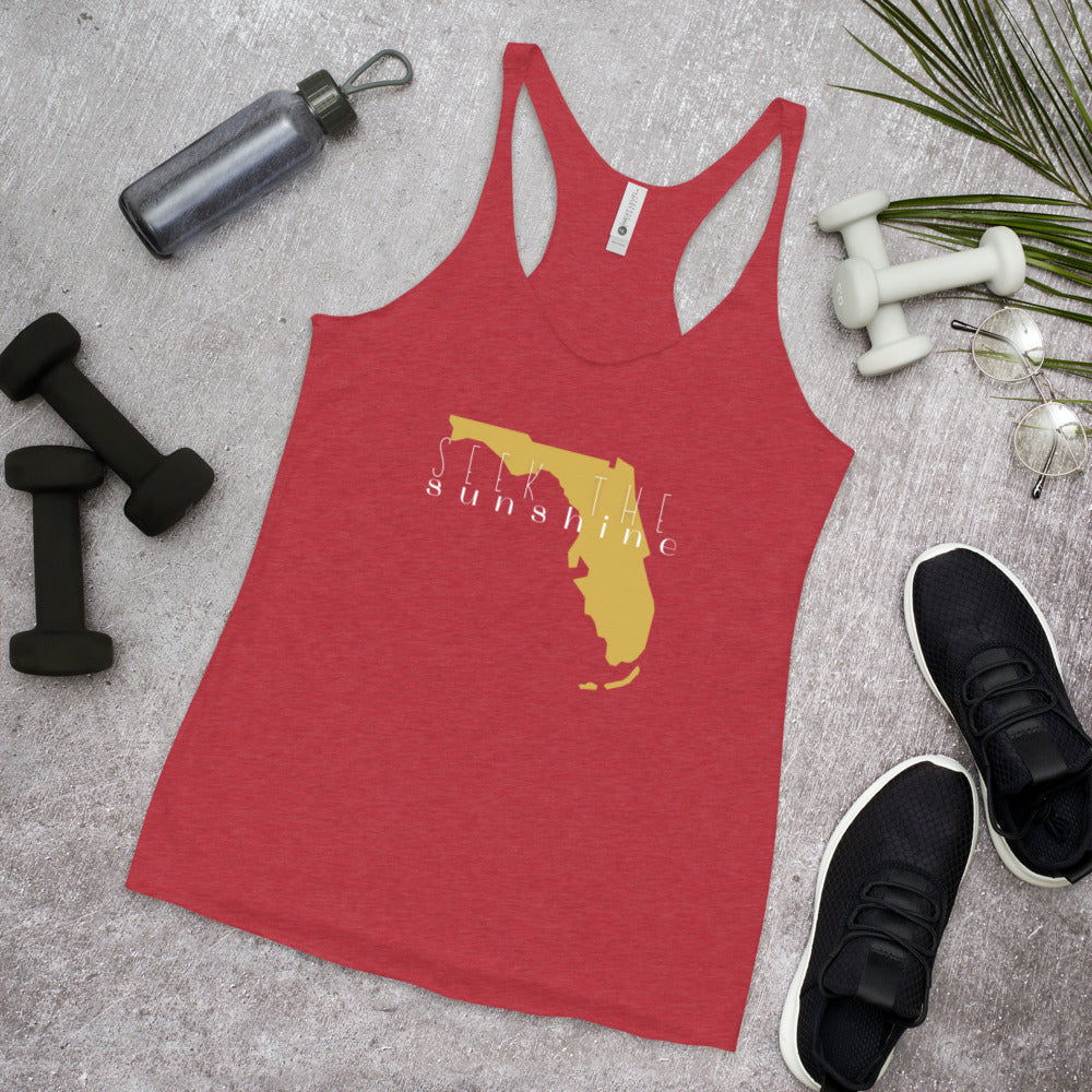 Seek the Sunshine Tank Top - Vintage Red / XS