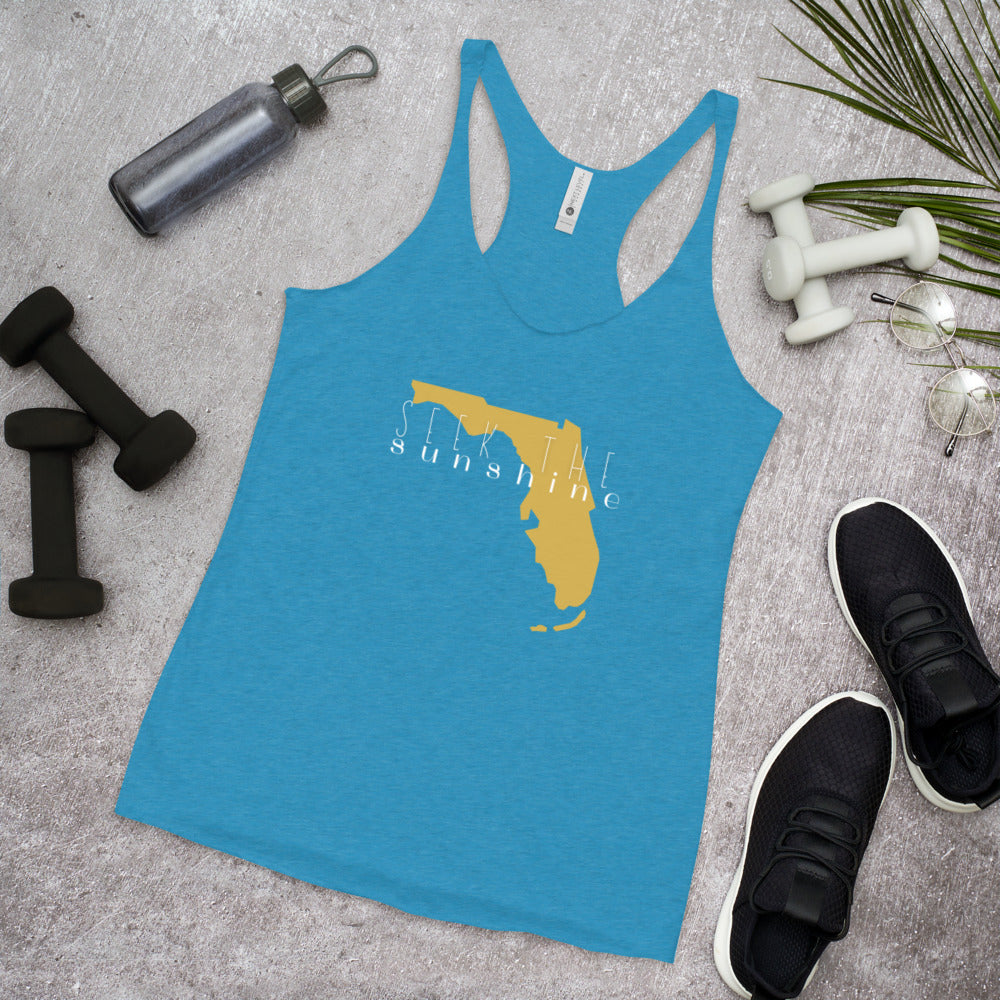 Seek the Sunshine Tank Top - Vintage Turquoise / XS