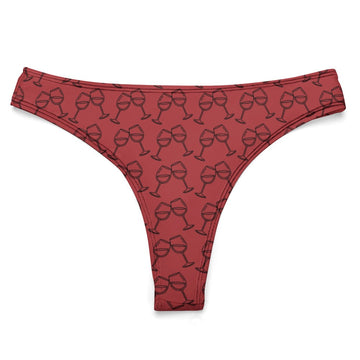 Wine Glass Thong Undies